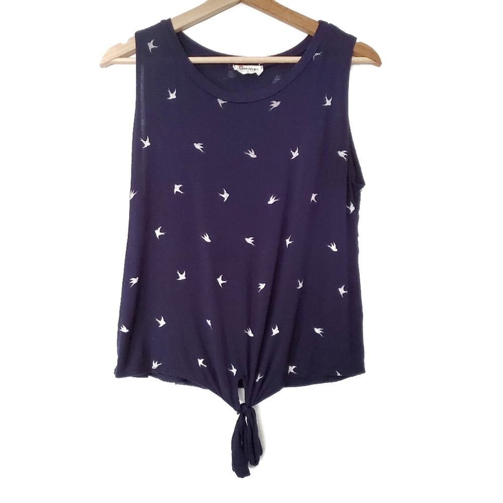 French Pastry | Knotted Tie Front Top